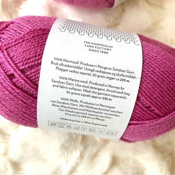 SANDNES GARN Sunday Yarn + Tynn Silk Mohair Yarn New 2 Skeins - Picture 5 of 9